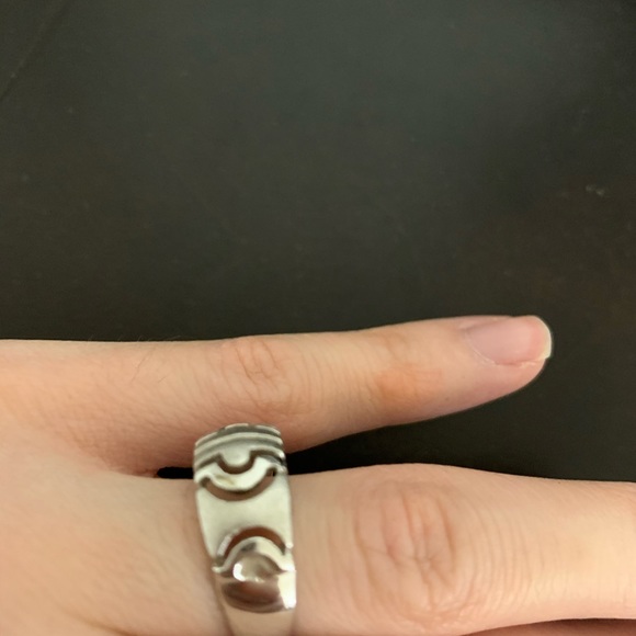 Authentic Brushed and Polished Versace style ring - size 6.5 - Picture 3 of 4